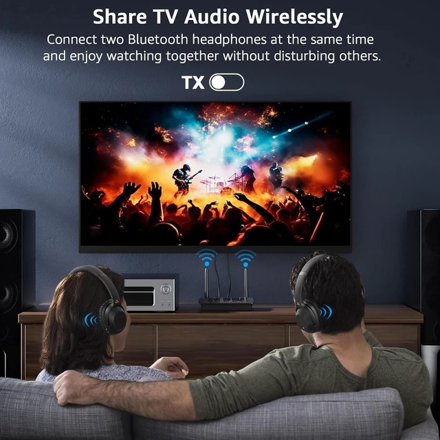 Alt view image 8 of 10 - 1Mii B03S Bluetooth 5.3 Transmitter Receiver for TV Home Stereo, Wireless Audio Adapter with Audiophile DAC, aptX Adaptive/LL/HD, Dual Link, Optical RCA AUX 3.5mm Inputs/Outputs