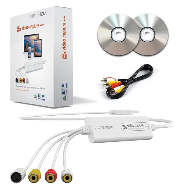 Alt view image 6 of 10 - VIXLW Video Capture, USB Video Capture Device, Convert VHS to Digital, VHS/VCR/Hi8/Mini DV to Digital/DVD Converter, for Tape Player Camcorder Camera PC TV OBS, for Mac OS, Android, WinXP/7/8/10