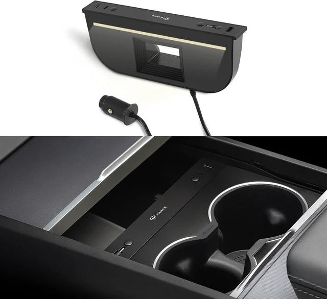 Alt view image 8 of 14 - Muti-Ports USB Hub for Tesla Model Y Juniper/Model 3 Highland/YL
