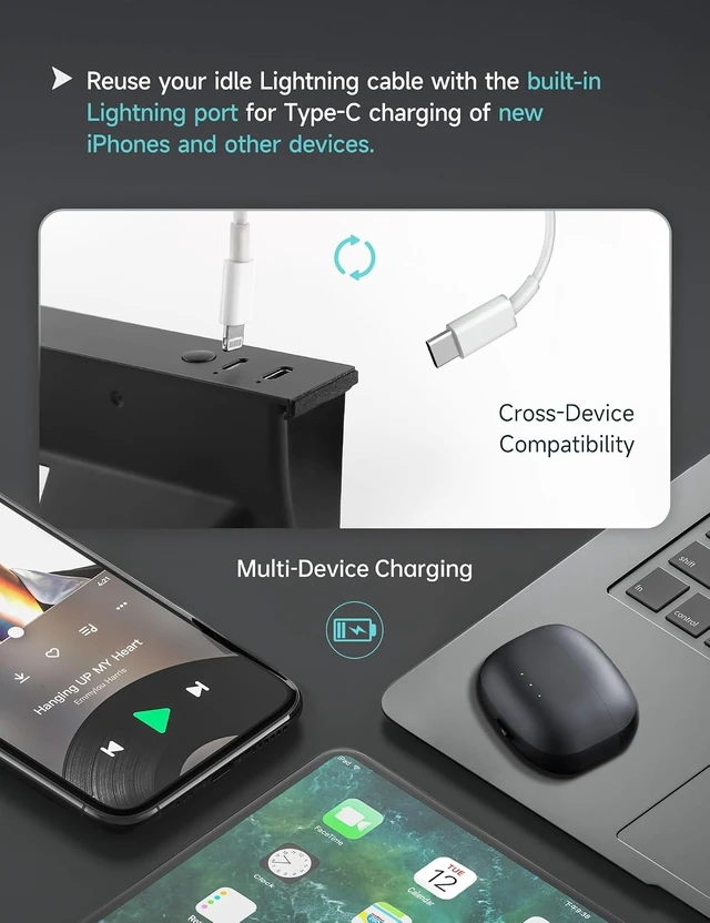 Alt view image 10 of 14 - Muti-Ports USB Hub for Tesla Model Y Juniper/Model 3 Highland/YL