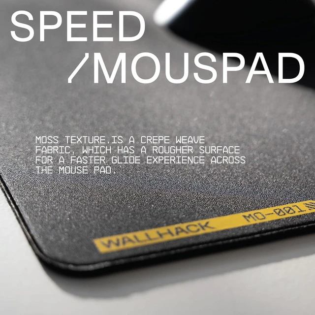 Alt view image 7 of 10 - SkyPAD Wallhack Black MO-001: Ultimate Fast Speed & Precision Gaming Mouse Pad | Enhanced Surface for Professional Gamers Speedpad Mouse Mat
