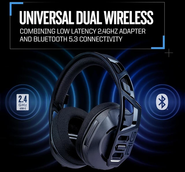 Alt view image 10 of 14 - RIG 600 PRO HX Dual Wireless Universal Gaming Headset with 2.4GHz/Bluetooth for Xbox Series X|S, Xbox One, PS4, PS5, Nintendo Switch, Switch 2, PC, Steam Deck, Android, iPhone Black