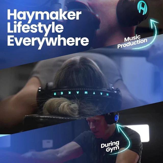 Alt view image 11 of 14 - HAYMAKER Noise Cancelling Bluetooth Gaming Headphones - Dirac 3D Surround with 30+ Hr Battery, Touch Controls and RGB - Gaming Headsets for PS5, Xbox, PC, Switch & Mobile
