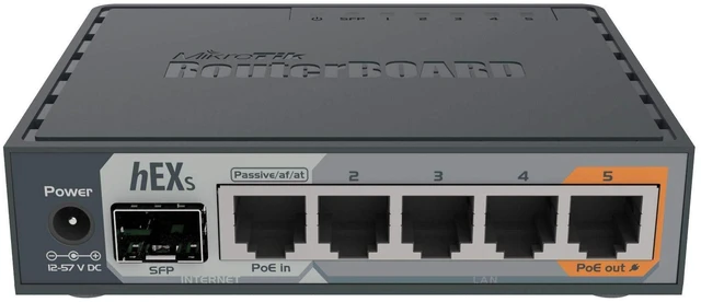 Alt view image 7 of 10 - MikroTik hEX S Gigabit Ethernet Router with SFP Port (RB760iGS)