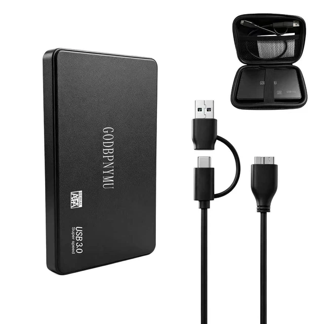 Alt view image 6 of 10 - GODBPNYMU External Hard Drive 1 TB HDD USB 3.0 Portable Storage for PC, Laptop, Mac, Xbox, PS4 High-Speed Data Transfer, Backup Drive for Photos, Music, Files