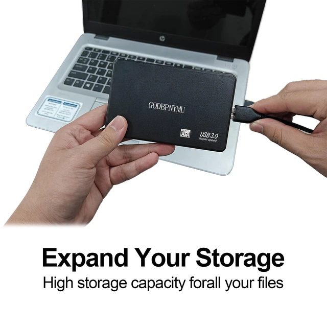 Alt view image 7 of 10 - GODBPNYMU External Hard Drive 1 TB HDD USB 3.0 Portable Storage for PC, Laptop, Mac, Xbox, PS4 High-Speed Data Transfer, Backup Drive for Photos, Music, Files