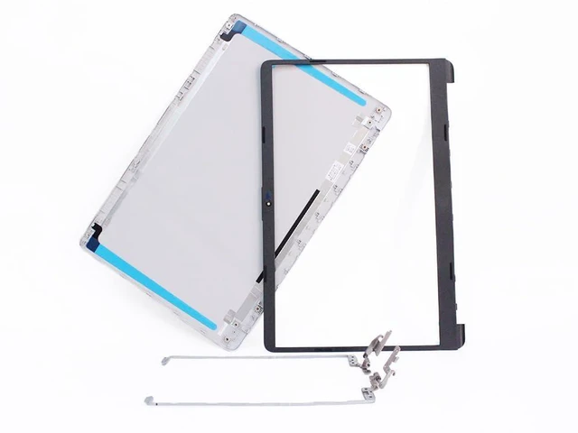 Alt view image 6 of 10 - CyanWind LCD Back Cover Bezel Hinges Set Silver for HP 15-dw 15t-dw 15-dw1001wm 15-dw1053dx 15-dw1024wm 15-dw1033dx 15-dw0043dx 15-dw3013dx L52012-001 L52009-001 L52014-001