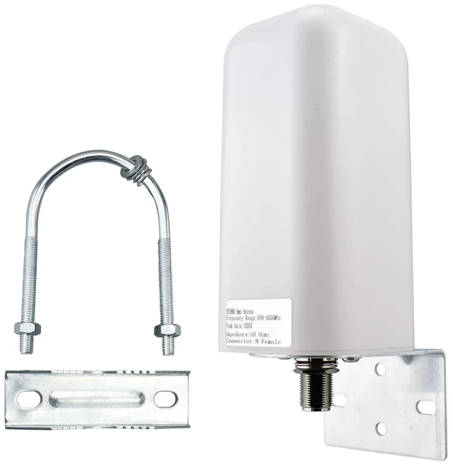 Alt view image 6 of 10 - YOTENKO 4G LTE 5G Antenna High Gain 10 dBi Omni-Directional Outdoor Antenna with N Female Connector Pole/Wall Mount for Verizon, AT&T, T-Mobile