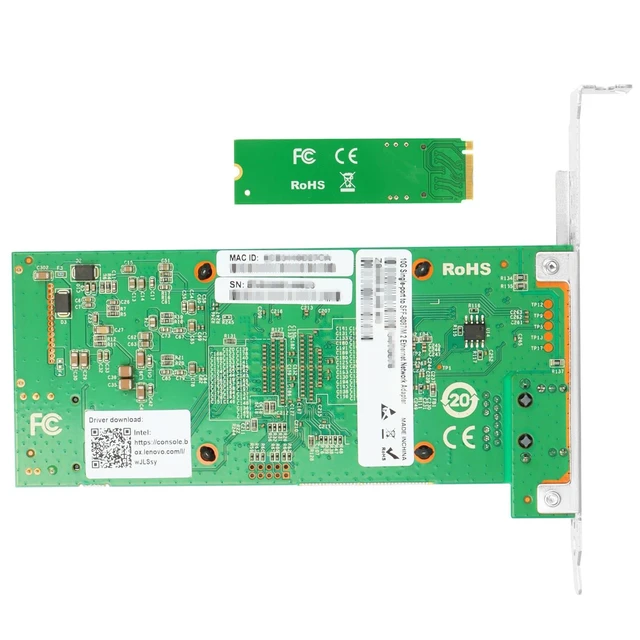 Alt view image 9 of 10 - Vogzone M.2 to 10GbE RJ45 NIC, Single RJ45 Port with Intel 82599 chip, M.2 + M Key + SFF-8087 with 35cm(13.7in) Cable, 10 Gigabit Network Card for Windows, Linux, UEFI