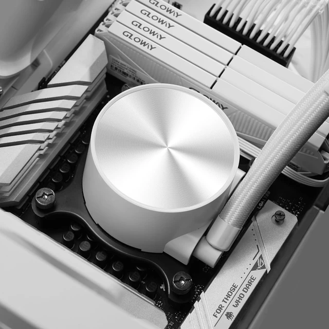 Alt view image 7 of 10 - ID-COOLING FX240 PRO White Liquid CPU Cooler for Desktop - 240mm AIO Cooler, 2 x 120mm High-efficient Fans, Special CD Pattern Pump Header, Intel & AMD Compatible