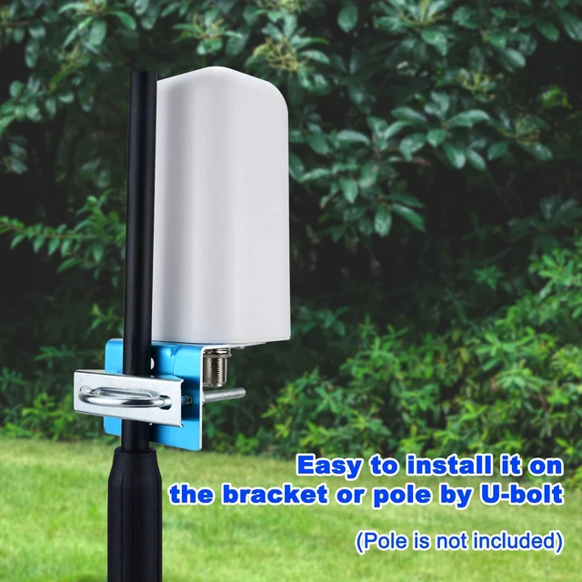 Alt view image 9 of 10 - YOTENKO 4G LTE 5G Antenna High Gain 10 dBi Omni-Directional Outdoor Antenna with N Female Connector Pole/Wall Mount for Verizon, AT&T, T-Mobile