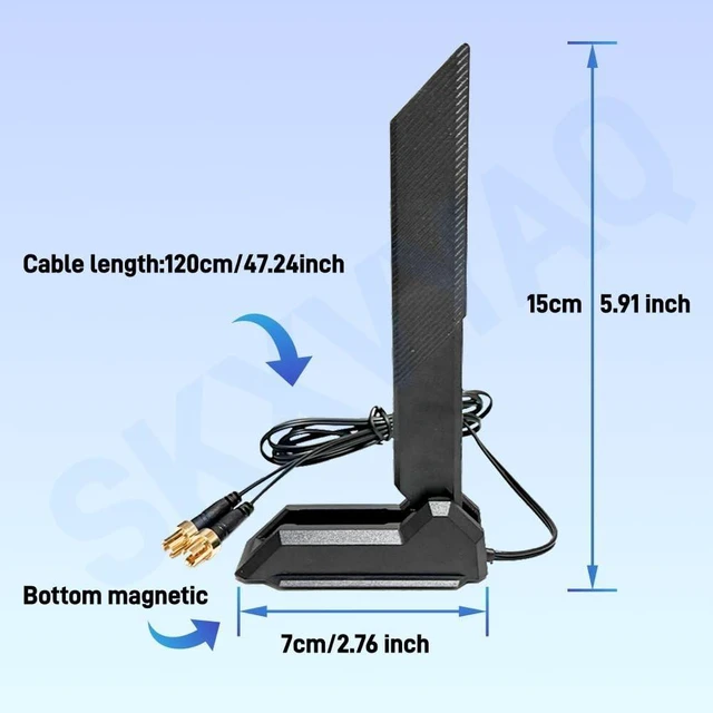 Alt view image 7 of 10 - for ASUS WiFi 7 Antenna 2.4G 5G 6G WiFi 6E WIFI7 for X890 /for ASUS ROG Strix X870-I X870E-E X870-A/Prime X870-P/TUF Gaming X870-PLUS Series Wi-Fi 7 Gaming Motherboard with New Interface(Black)