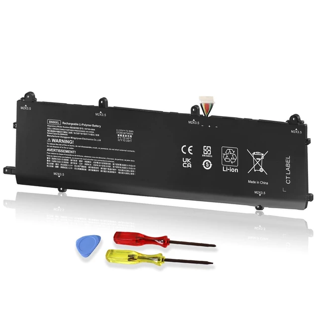 Alt view image 6 of 10 - BN06XL L68299-005 Laptop Battery Replacement for HP Spectre X360 Convertible 15-EB 15T-EB 15-eb0xxx 15-eb1xxx 15-eb0053dx 15-eb0043dx 15-eb1043dx 15t-eb000 15t-eb100 BNO6XL BN06072XL-PL 72.9Wh