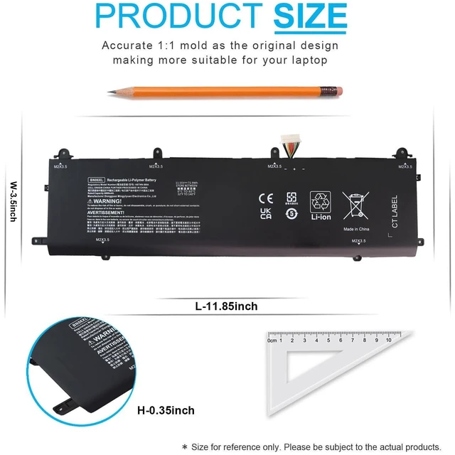 Alt view image 9 of 10 - BN06XL L68299-005 Laptop Battery Replacement for HP Spectre X360 Convertible 15-EB 15T-EB 15-eb0xxx 15-eb1xxx 15-eb0053dx 15-eb0043dx 15-eb1043dx 15t-eb000 15t-eb100 BNO6XL BN06072XL-PL 72.9Wh