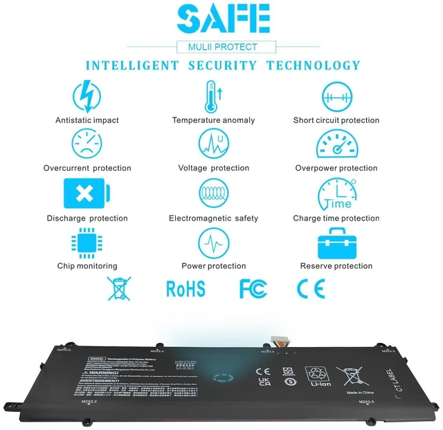 Alt view image 10 of 10 - BN06XL L68299-005 Laptop Battery Replacement for HP Spectre X360 Convertible 15-EB 15T-EB 15-eb0xxx 15-eb1xxx 15-eb0053dx 15-eb0043dx 15-eb1043dx 15t-eb000 15t-eb100 BNO6XL BN06072XL-PL 72.9Wh