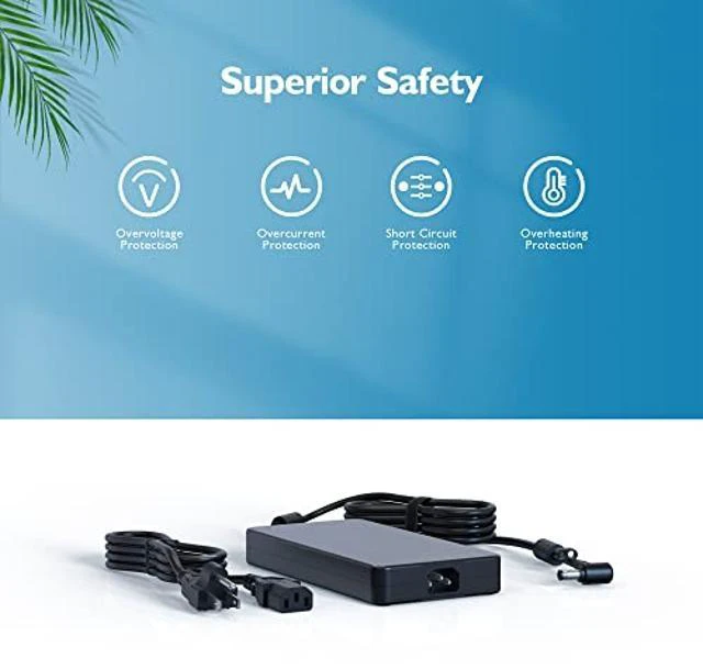 Alt view image 10 of 10 - 230W 180W AC Charger Fit for MSI-GS65 GS75 GS76 GS66 GE62MVR GE72MVR Apache Pro P65 P75 WS65/66/75/76 Creator 15 17 Stealth 11 12 10 SGS/SFS/SF/SFS/UH/UG/UE/UHS/UGS Laptop Power Supply Adapter Cord