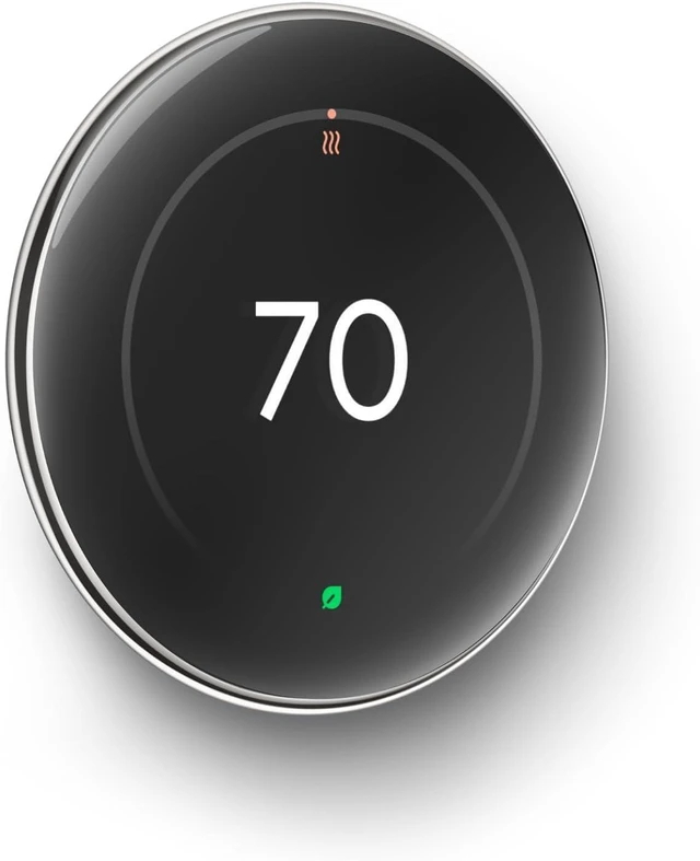 Alt view image 9 of 14 - Google Nest Learning Thermostat (4th gen) + Nest Temperature Sensor (2nd gen) - Silver