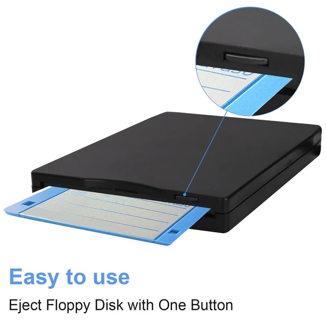 Alt view image 10 of 10 - Tendak Floppy Disk Reader, 3.5 inch External USB & Type-C 1.44MB FDD Floppy Disk Drive for Windows 11/10/8/7/2000/XP, Vista, PC, Laptop and Desktop, Plug and Play, Black