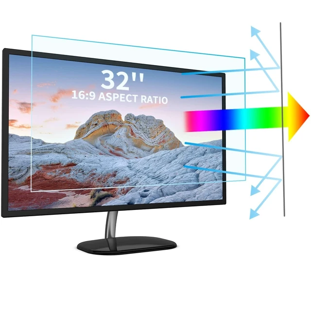 Alt view image 6 of 10 - 32 Inch TV Blue Light Screen Protector,Eye Protection Anti Blue Light Glare Screen Filter for LCD, LED, OLED &QLED 4K HDTV Display 16:9