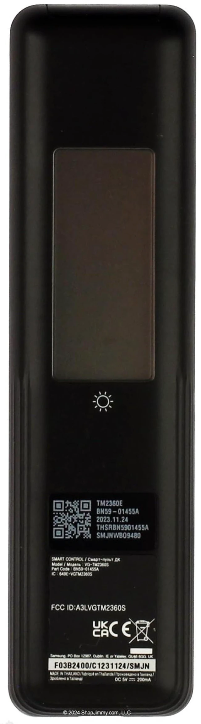 Alt view image 4 of 4 - OEM BN59-01455A Solar Voice Remote Control for Samsung Smart TV, NEO QLED Crystal UHD OLED S95C, LS03D, Q60, Q70, Q80, QN85, QN90