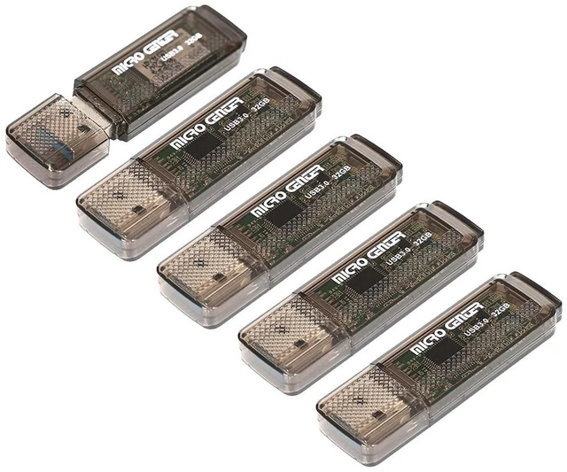 Alt view image 6 of 10 - INLAND Micro Center SuperSpeed 5 Pack 32GB USB 3.0 Flash Drive Gum Size Memory Stick Thumb Drive Data Storage Jump Drive (32G 5-Pack)