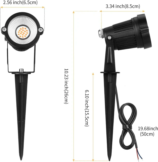 Alt view image 12 of 14 - REEGOLD Low Voltage Landscape Lights Outdoor: 7W 700LM LED Landscape Lighting with Connectors for Tree Garden Yard Pathway | 12V 24V Warm White 2700K Spotlights | IP65 Waterproof | 6 Pack