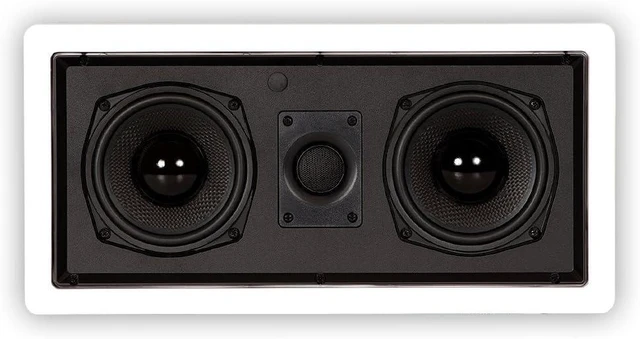 Alt view image 6 of 8 - Theater Solutions TSLCR5 Flush Mount Center Speaker Dual Woofer in Wall