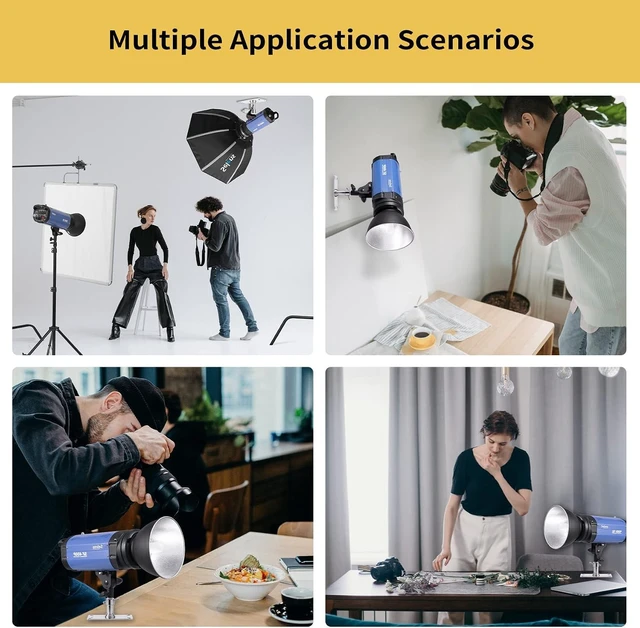 Alt view image 9 of 14 - Meking Overhead Camera Wall Mount, 3.34 inch Baby Wall Plate with 1/4 and 3/8 Screw Photography Ceiling Mount for Video Studio Lighting, Strobe Light, Ring Light, Softbox, Flash