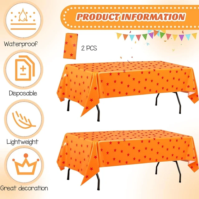Alt view image 9 of 12 - Oudain 170 Pcs Anime Tableware Set Anime Theme Party Supplies 24 Sets Yellow and Red Stars Print Disposable Plates Napkin Cup Fork Knife Spoon Tablecloth for Anime Party Decorations