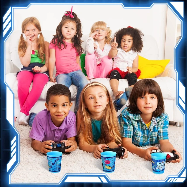 Alt view image 10 of 14 - Cholemy 50 Pcs Video Game Plastic Cups 12 oz Reusable Stadium Cups for Gaming Party Favors Level Up Gamer Drinking Tumblers Birthday Party Decorations Supplies