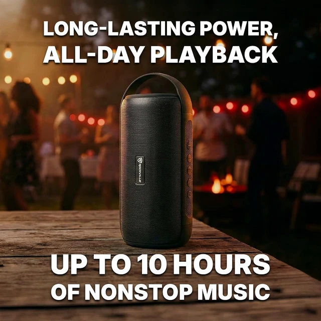 Alt view image 10 of 14 - Rockville RPB25 40W Peak/15W RMS Portable Bluetooth Speaker, TWS Stereo Pairing, USB/SD/Aux/FM, Micro USB Charging, Water-Resistant, for Outdoor and Indoor Use