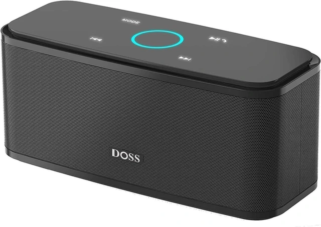 Alt view image 8 of 14 - DOSS SoundBox Touch Wireless Bluetooth Speaker-12W HD Sound with Rich Bass, IPX5 Waterproof, 20H Playtime, Handsfree, for Gatherings, Home, Office, Outdoor, Travel-Black
