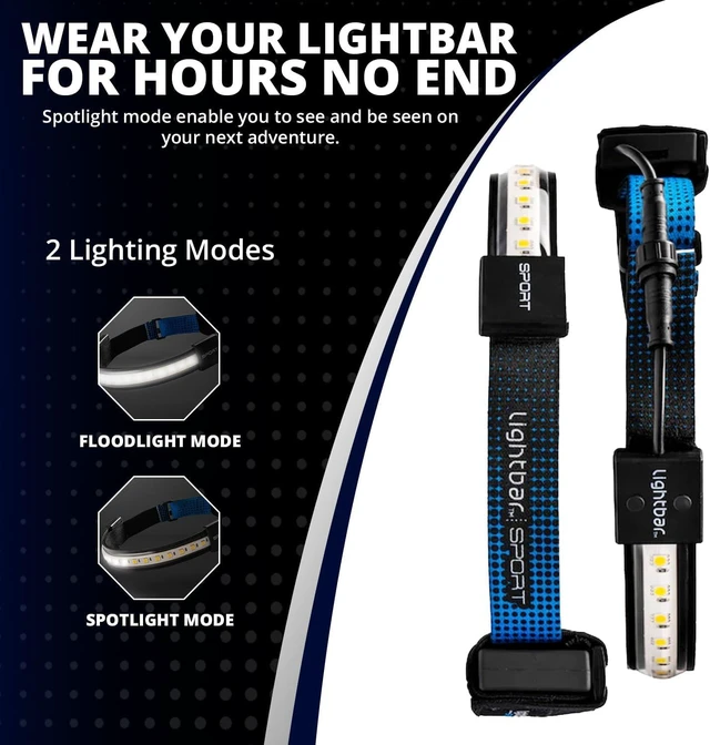 Alt view image 10 of 14 - | LED Headlamp, 300 to 500 Lumens, Spot Light Mode and Red Light Modes Available On Select Models - Perfect for Camping Running Biking Fishing Construction