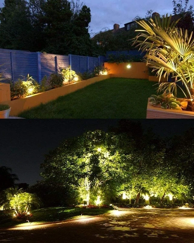 Alt view image 11 of 12 - 20W LED Landscape Lighting Outdoor Spotlight 120V AC Waterproof Yard Spot Lights Outdoor with Stake for Tree Flag Lights 3000K Warm White Lawn Decorative Lamp with US 3-Plug in (2 Pack)