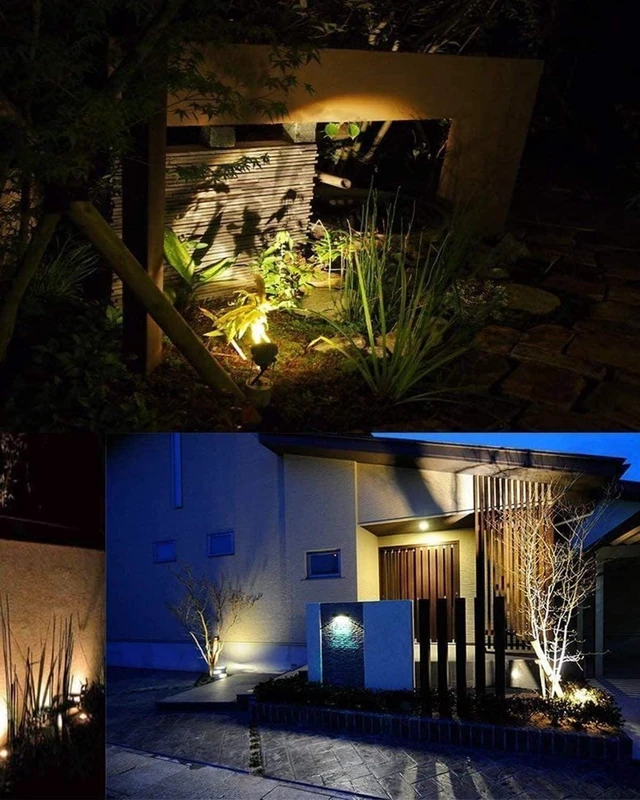 Alt view image 12 of 12 - 20W LED Landscape Lighting Outdoor Spotlight 120V AC Waterproof Yard Spot Lights Outdoor with Stake for Tree Flag Lights 3000K Warm White Lawn Decorative Lamp with US 3-Plug in (2 Pack)