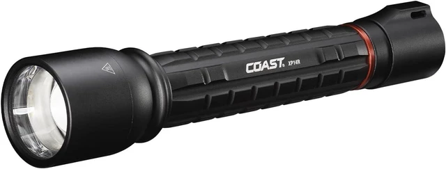 Alt view image 8 of 14 - Coast XP14R 4500 Lumen USB-C Rechargeable LED Flashlight with Slide Focus®and Pure Beam® Focusing Optic, 5 Light Modes