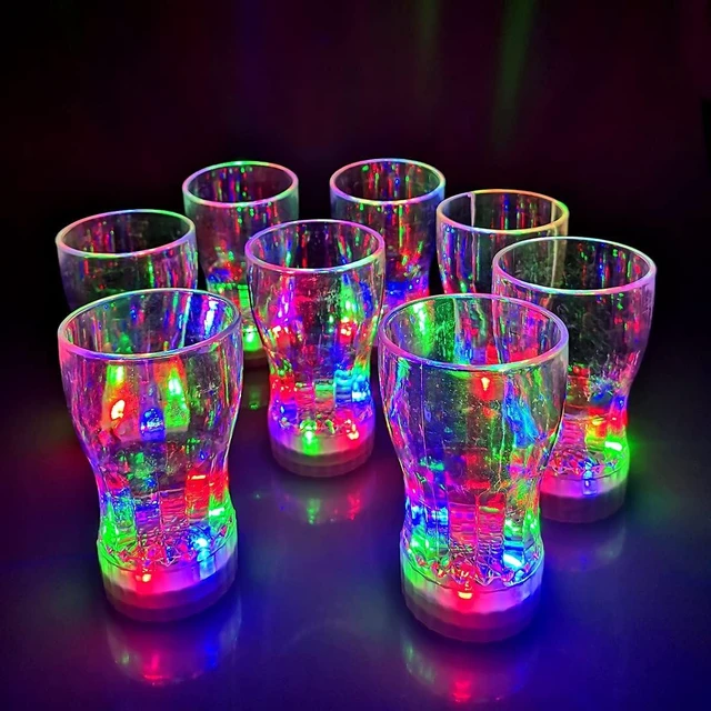 Alt view image 8 of 14 - OceanWings 12 Pack Large Light Up Cup, LED Glow in The Dark Party Supplies Party Favors Light Up Drinking Shot Glasses for Adults Wedding Birthday Halloween Party Favors World Cup 2026