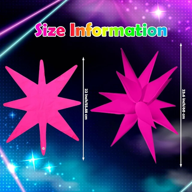 Alt view image 12 of 12 - 12 Pcs Explosion Glow in The Dark Neon Balloons Foil Birthday Party Decorations for Graduation Wedding Anniversary Back to 80s 90s Disco Hip Hop, Fiesta, Let's Glow Rock Roll Party Supplies