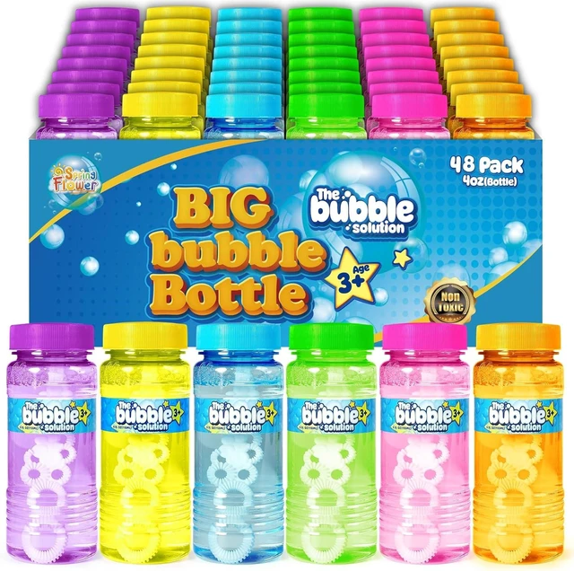 Alt view image 8 of 14 - 48 Pcs Bubble Bottles with Wand,Bubbles Party Favors for Kids,Summer Toys, Blow Bubbles Solution Novelty Toy, Party Favors, Birthday Party Supplies, Outdoor & Indoor Activity,4oz,6 Colors