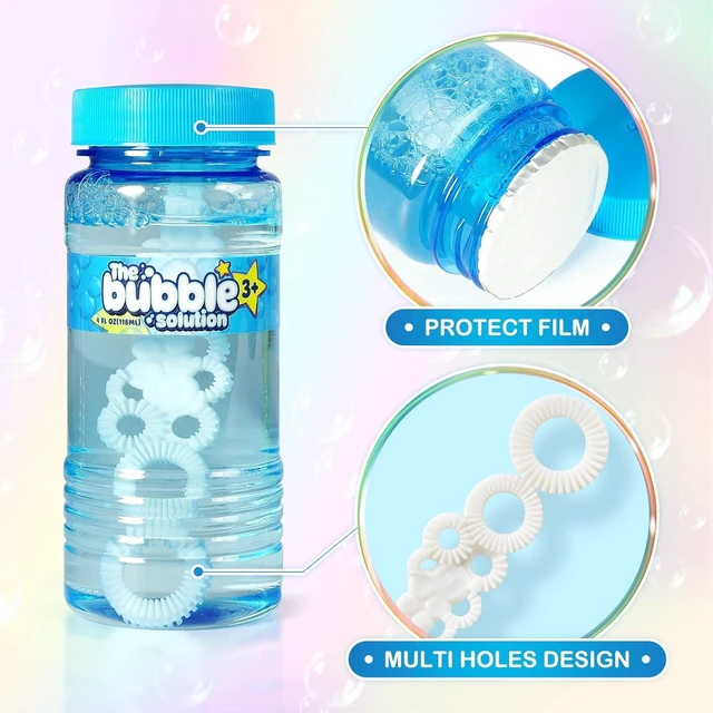 Alt view image 12 of 14 - 48 Pcs Bubble Bottles with Wand,Bubbles Party Favors for Kids,Summer Toys, Blow Bubbles Solution Novelty Toy, Party Favors, Birthday Party Supplies, Outdoor & Indoor Activity,4oz,6 Colors