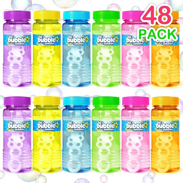 Alt view image 14 of 14 - 48 Pcs Bubble Bottles with Wand,Bubbles Party Favors for Kids,Summer Toys, Blow Bubbles Solution Novelty Toy, Party Favors, Birthday Party Supplies, Outdoor & Indoor Activity,4oz,6 Colors