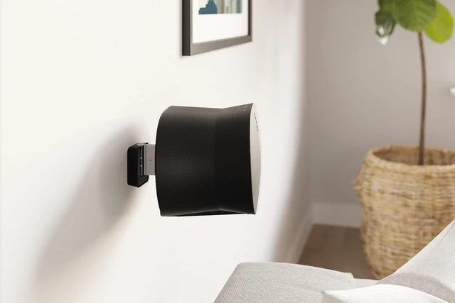 Alt view image 8 of 12 - Vogel's SWM 4131 Speaker wall Bracket for Sonos ERA 300, Max. 11 lbs (5 kg), Tiltable -30º/+30º, Swivels up to 60º (Left/Right), Black, 1 Bracket