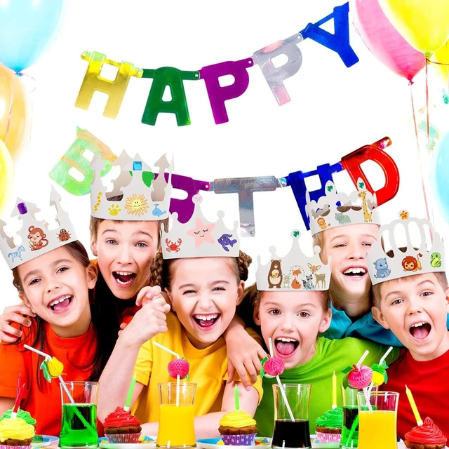 Alt view image 10 of 12 - Thenshop 120 Pcs White DIY Paper Crowns for Kids to Decorate Blank Birthday Party Decoration Crowns for Kids Princess Queen(Stylish Style)