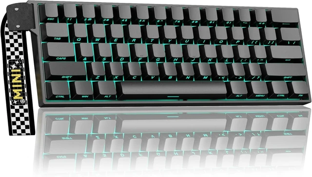 Alt view image 8 of 14 - Aula MINI60 HE PRO - 60% Mechanical Gaming Keyboard Wireless, Hall Effect Magnetic Switch Hot Swappable, Rapid Trigger Mode, 8000 Hz Polling Rate, 60 Percent Compact Design (Black)