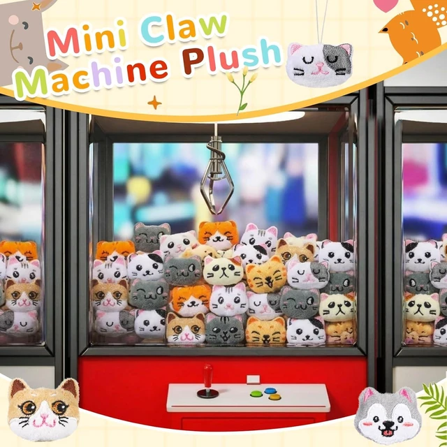 Alt view image 11 of 12 - Libima 40 Pcs Mini Stuffed Animals Sea Animal Fruit Plush Keychain Set for Carnival Birthday Classroom Prizes Decoration for Clothes (Cat)