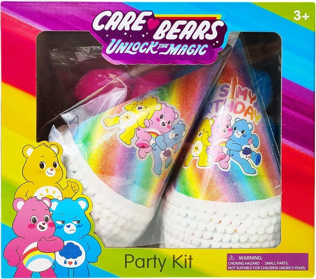 Alt view image 8 of 14 - LUV HER Care Bears Birthday Decorations 31pc Room Decorations Original Care Bears Party Supplies: Party Hats Birthday Banners Balloons Rainbow Party Favor Baby Shower Gender Reveal Decor 3+
