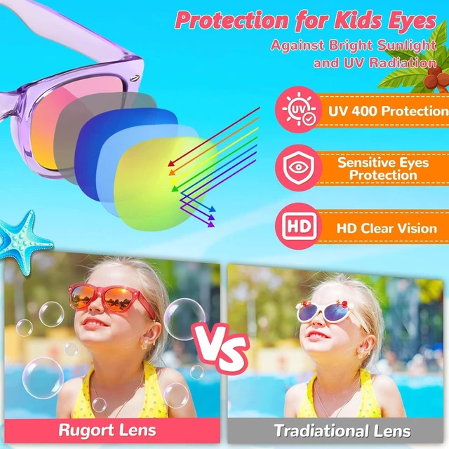 Alt view image 10 of 14 - Kids Sunglasses Party Favors Bulk - 32Packs Goodie Bags Stuffers for Kids 3-8, Boys Girls Neon Sunglass with UV400 Protection for Kid Birthday Party, Pool Party Supplies, End of Year Student Gifts