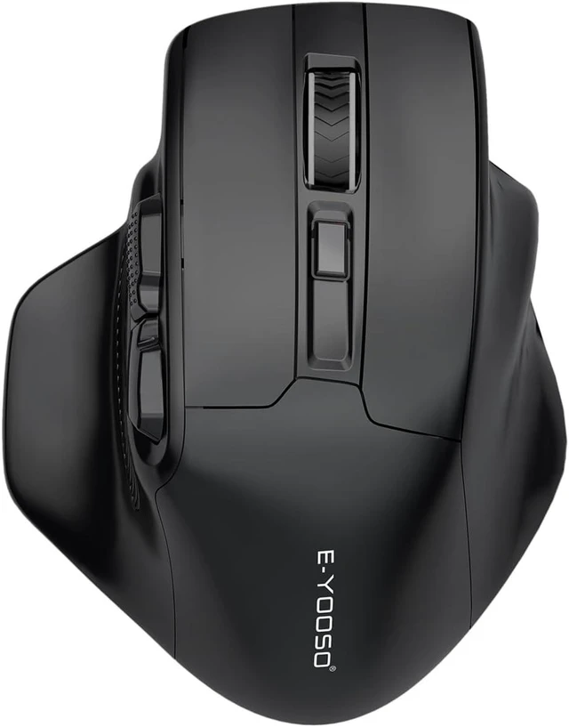 Alt view image 8 of 14 - E-YOOSO Large Wireless Mouse for Big Hands, X-31 Cordless Ergo Computer Mouse, 6 Buttons, 5-Level 4800 DPI, 18 Months Battery Life, for Laptop, PC, Chromebook (Bluetooth, 6)