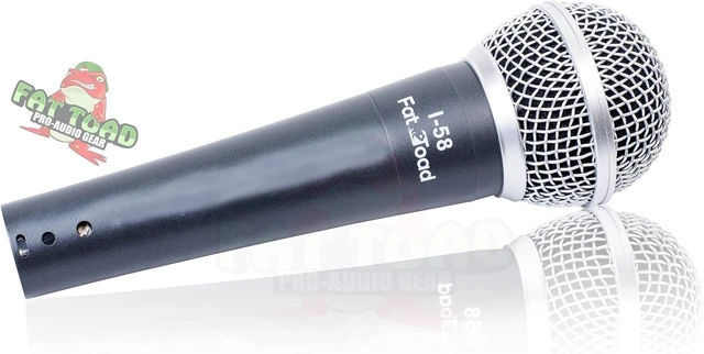 Alt view image 11 of 14 - Fat Toad Handheld Dynamic Mics (Live ResponsePRO Edition) 2-Pack Cardioid Vocal Microphones with Clips for DJ Karaoke, Studio Recording & Instruments