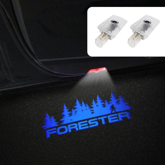 Alt view image 7 of 12 - 2 Pcs Non-Fading LED Car Door Logo Lights Courtesy Projector Laser Welcome Light Ghost Shadow Forester Accessories Puddle Lamp Compatible With Forester (Blue)